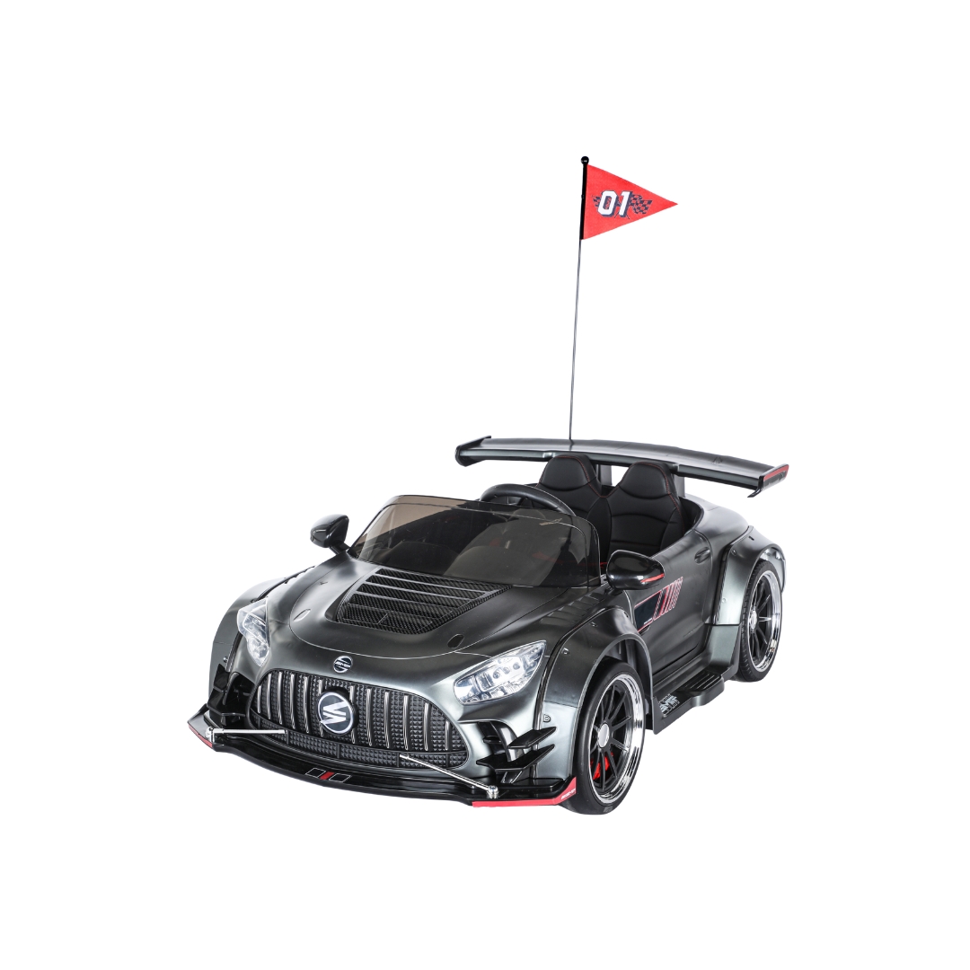 Kids Ride-On Car with LED Lights, Music & Bluetooth – Adult-Seat Friendly