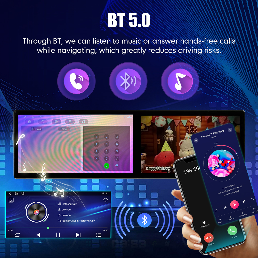 10'' 11.6''13'' 13.3'' Headrest Monitor Touch Screen TV Display IPS Android WIFI Car Back Seat Tablet Multimedia CarPlay Player - Image 4