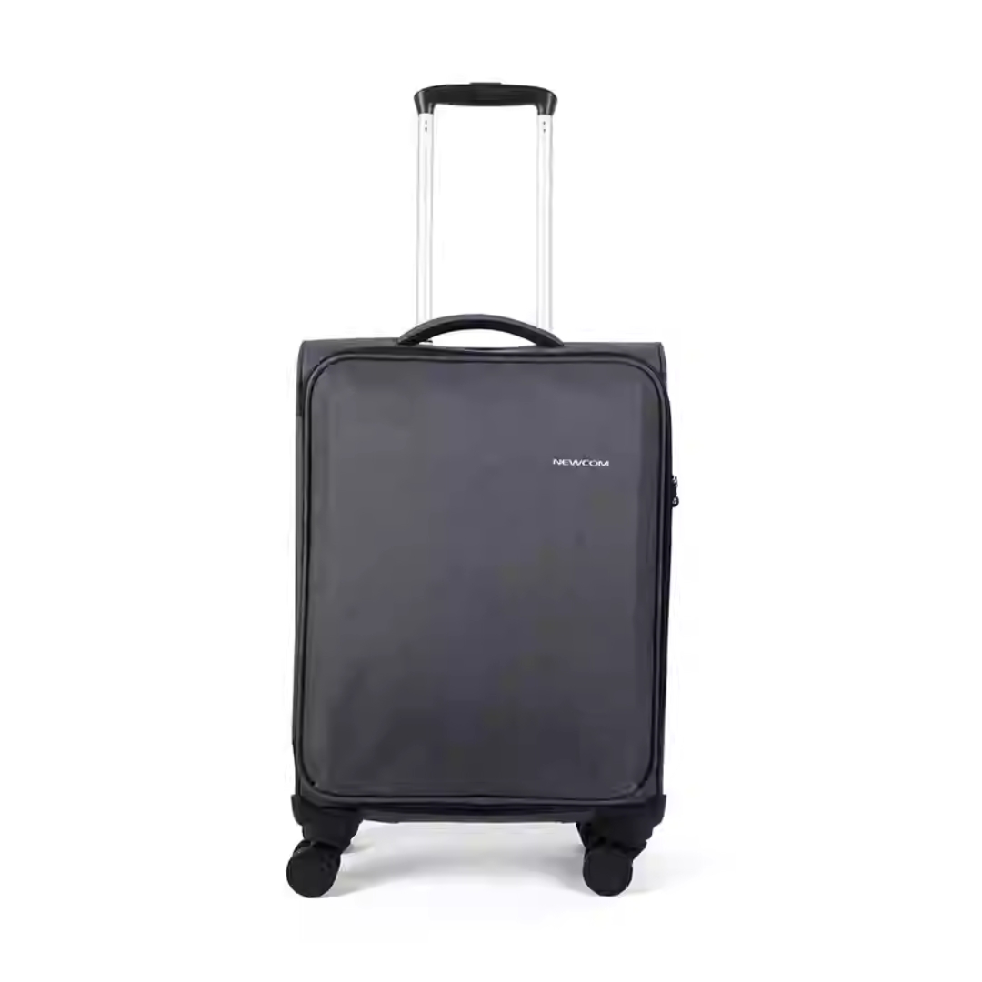 NEWCOM Premium Business Luggage – 20" Carry-On Suitcase with TSA Lock, Waterproof Fabric (Gray, 45L)
