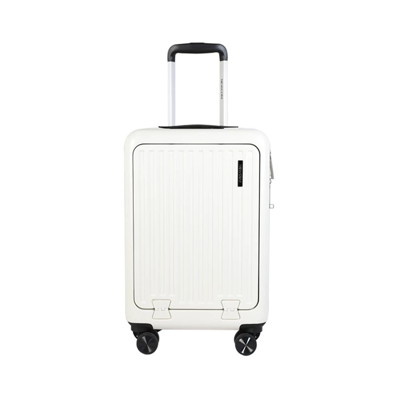 NEWCOM/Women's Front-Opening Luggage - 2025 New Style, 20-Inch Carry-On, Lightweight & Multi-Functional Rolling Suitcase