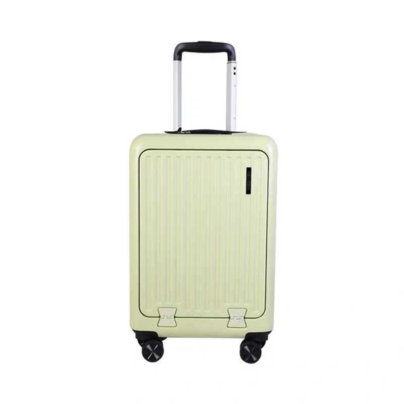 NEWCOM/Women's Front-Opening Luggage - 2025 New Style, 20-Inch Carry-On, Lightweight & Multi-Functional Rolling Suitcase - Image 3