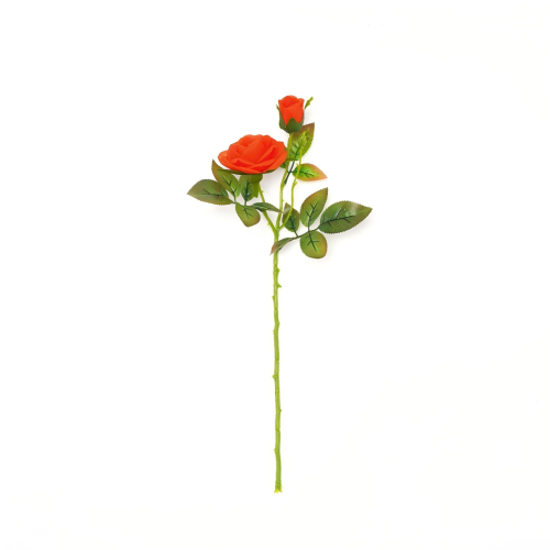 Artificial Flower 2-Head Rose