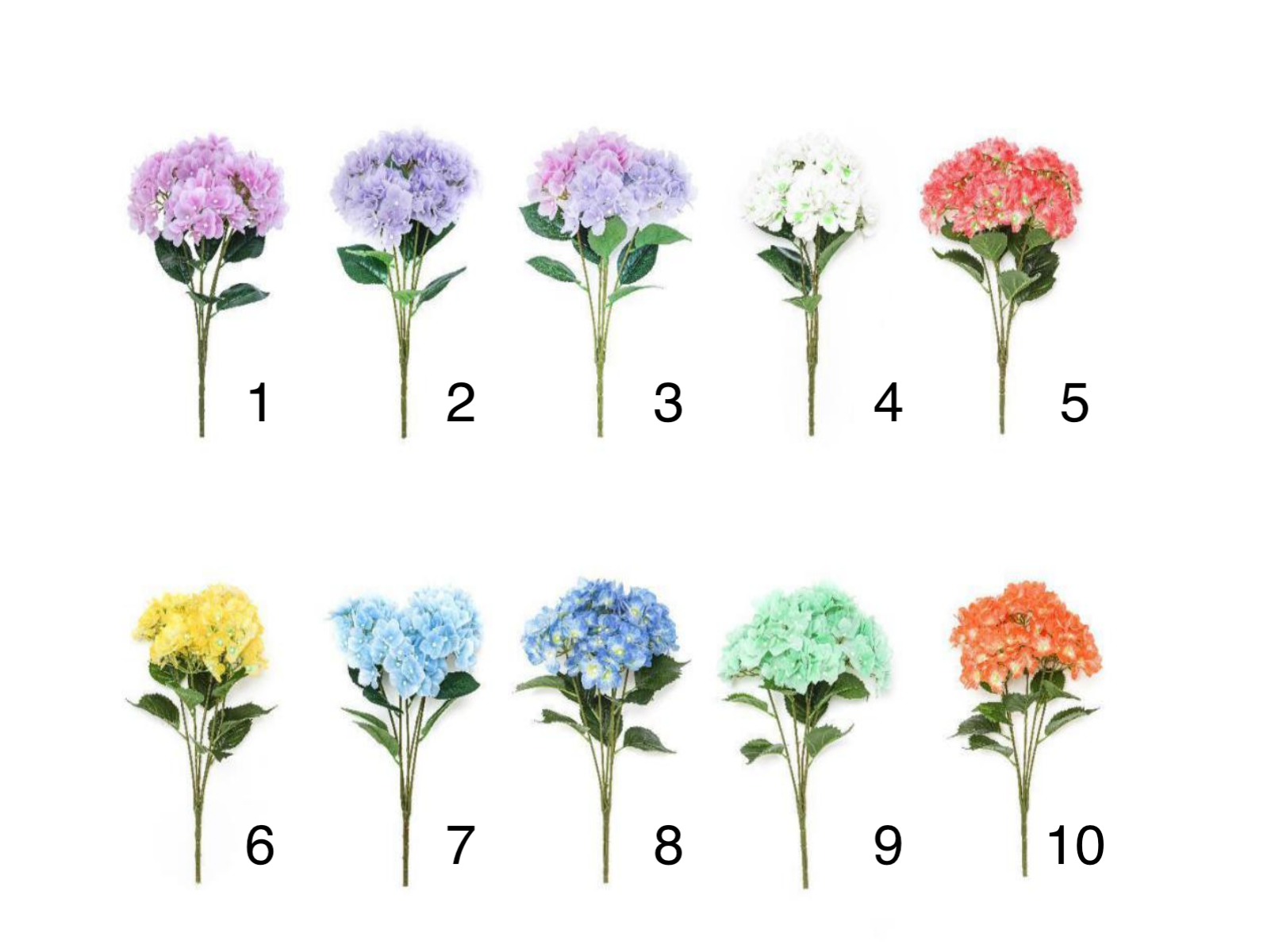 Artificial Flower Hand-tied 5-Head Hydrangea - Image 3