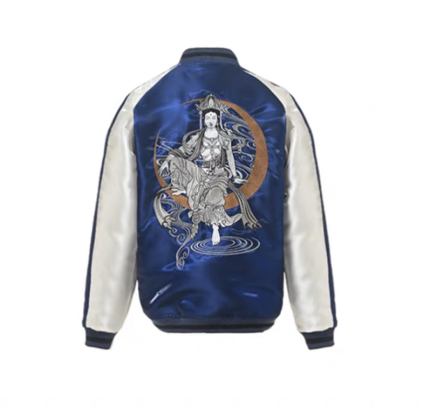Three Departments Six Ministries - Water Moon Guanyin Blue Jacket