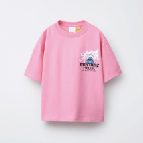 Oversized Pink T-Shirt | Streetwear Graphic Tee | Wave Print Casual Summer Top | Unisex Loose Fit Cotton Shirt | Vintage Y2K Aesthetic Crew Neck Short Sleeve | Hip Hop Skateboard Fashion